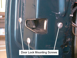 door lock mounting screws