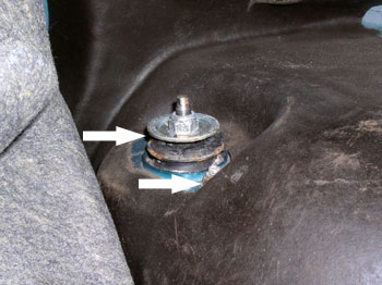 rear shock mounts: mounting nuts