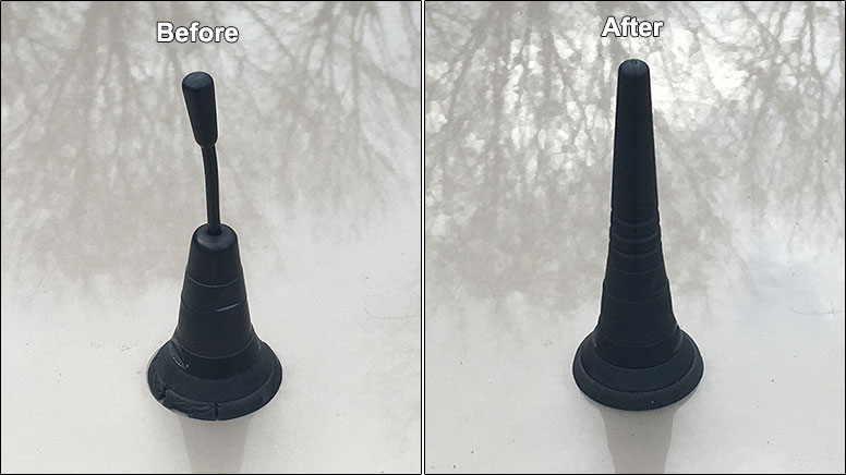 Antenna comparison (before/after)