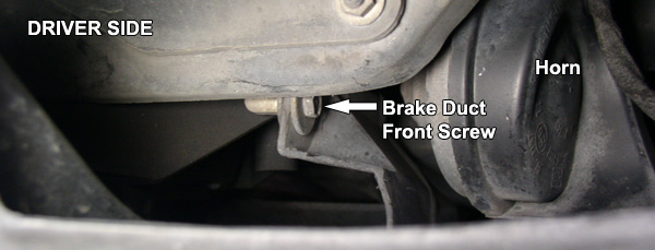 Brake Duct Retaning Screw